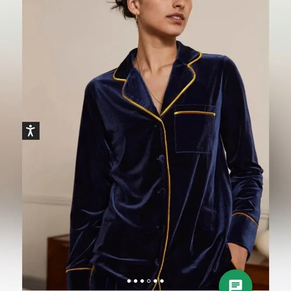 Boden NWT Navy Zena Shirt size US 10 - Picture 4 of 17